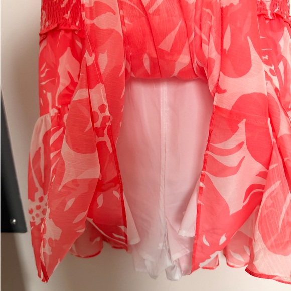 Amanda Uprichard Lela Romper Floral Pink Size Small Summery casual Everyday - Picture 5 of 6